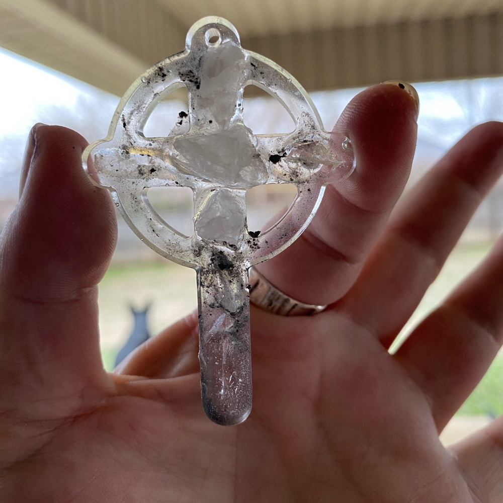 COPY - ~Quartz Crystal Celtic Cross~